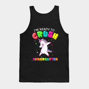 I'm ready to crush kindergarten dabbing Unicorn Tank Top